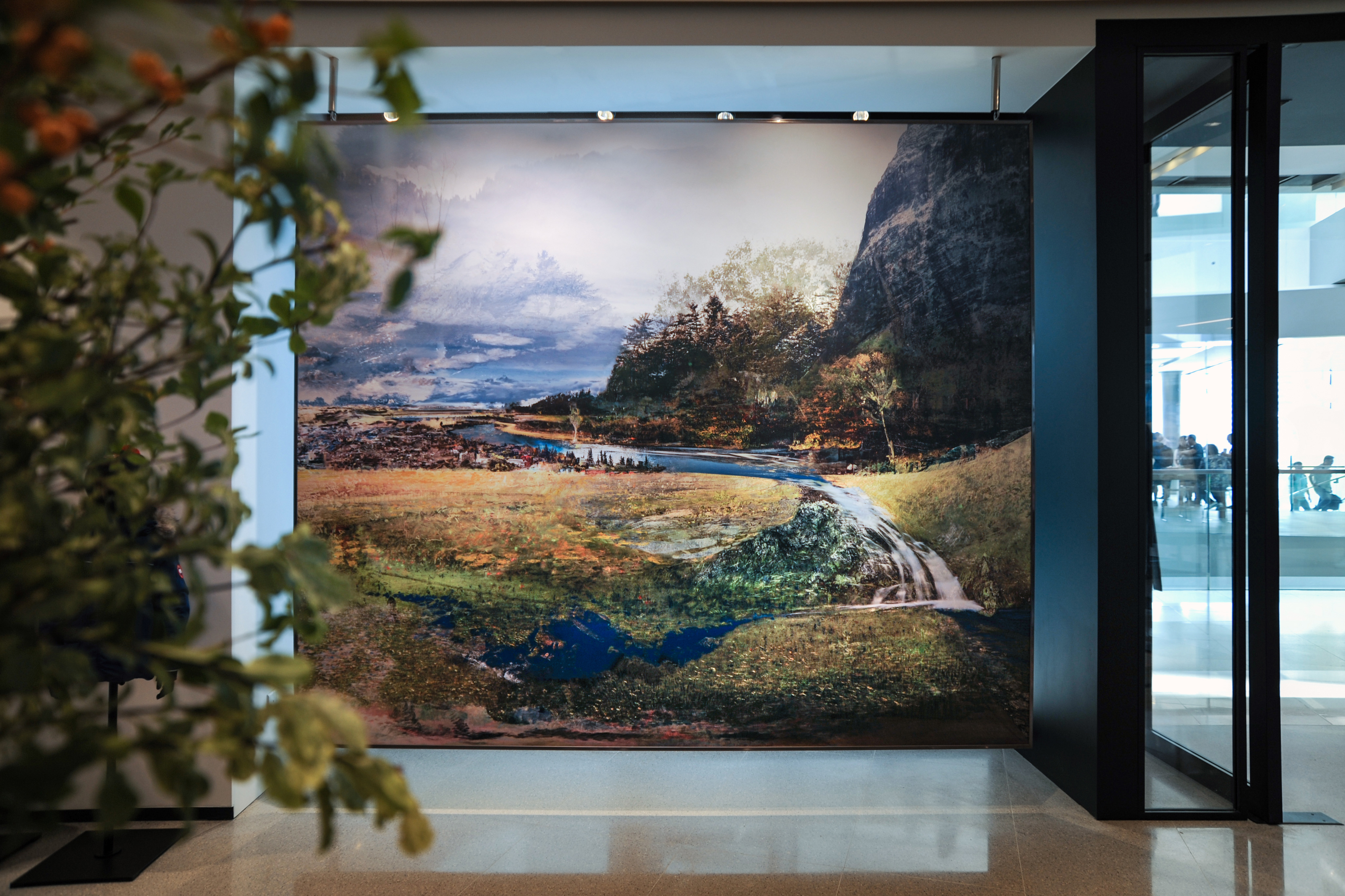  Alex Fischer, Tonight And Day, 2018 92&times108 in giclee on enhanced matte, double sided install